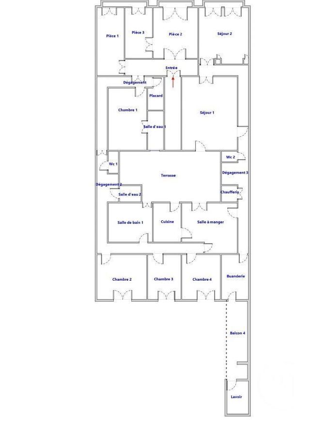 Appartement T6 à vendre - 6 pièces - 305.19 m2 - SETE - 34 - LANGUEDOC-ROUSSILLON - Century 21 Agence Des Halles